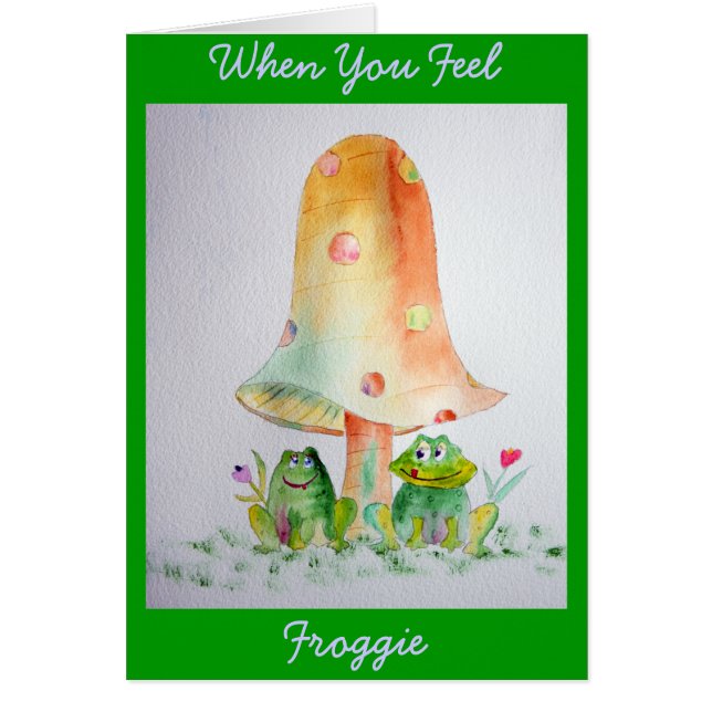 Froggie Greeting Card (正面)