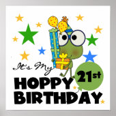 Froggie Hoppy 21歳の誕生日 ポスター (正面)