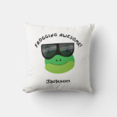 Frogging Awesome クッション (正面)