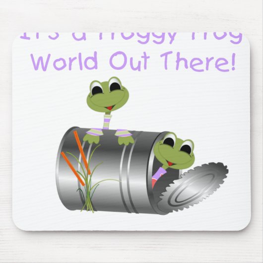 Froggyのカエルの世界 マウスパッド (正面)