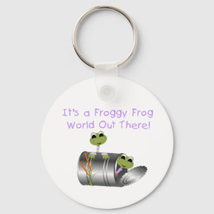 Froggyのカエルの世界Keychain キーホルダー