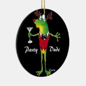 Froggyのパーティーの男のオーナメント セラミックオーナメント (右)