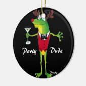 Froggyのパーティーの男のオーナメント セラミックオーナメント (左)