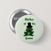 Froggyの結婚式-新郎の家族ボタン-スタイル2 缶バッジ (正面&裏面)