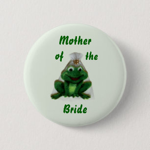 Froggyの結婚式-花嫁の家族ボタン-スタイル2 缶バッジ