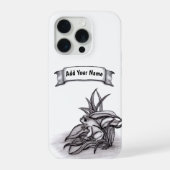 Froggy、名前を追加 iPhoneケース (裏面)