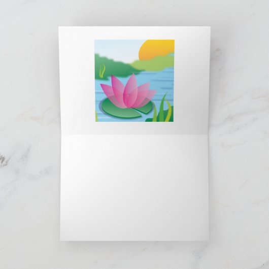 Froggy -挨拶状 カード (内部)