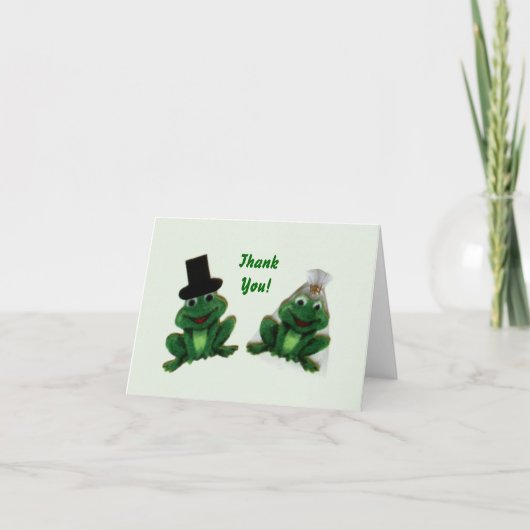 Froggy 結婚's Thank You Notes サンキューカード (正面)