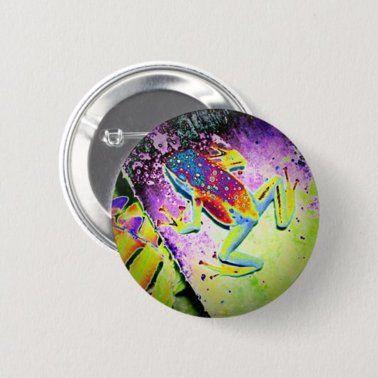 Froggy 缶バッジ (正面&裏面)