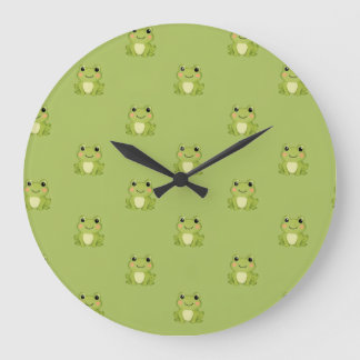 Froggy Decorative Clock ラージ壁時計