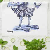 Froggy Mornings キッチンタオル (折り畳み)