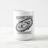 Froggy Void Funny Space Frog Cartoon コーヒーマグカップ (中央)