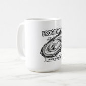 Froggy Void Funny Space Frog Cartoon コーヒーマグカップ (正面左)
