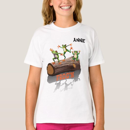 「Frog'n Customizable Girl's Tシャツ (正面)
