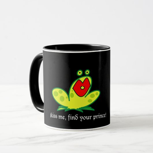 FrogPrince (Black Background Color) マグカップ (正面左)