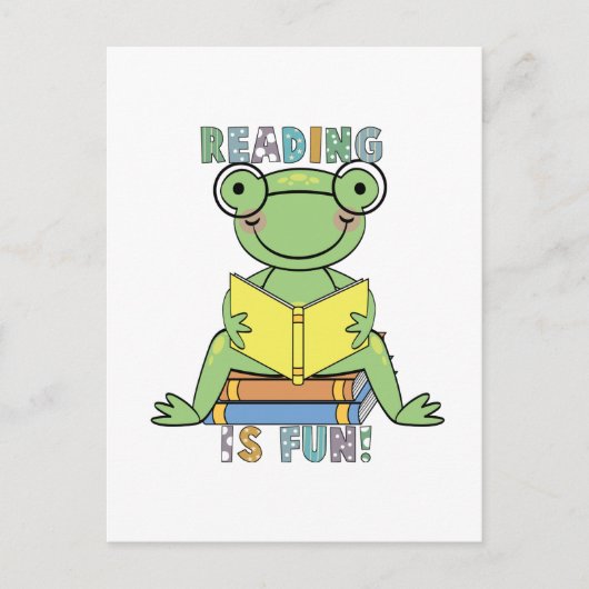 Frog's読 isおもしろいTシャツとギフト ポストカード (正面)