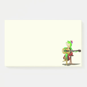 Frog's 遊 Guitar おもしろい Post it Notes ポストイット