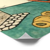 Frog's 遊 Pc Games, Ukiyo-e Frog Art，カエル ポスター (角)