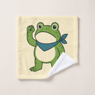 Frogs Against Fascism Portland Frog Protest ウォッシュタオル