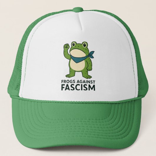 Frogs Against Fascism Portland Frog Protest キャップ (正面)