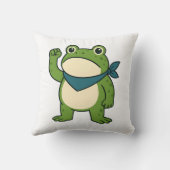 Frogs Against Fascism Portland Frog Protest クッション (裏面)