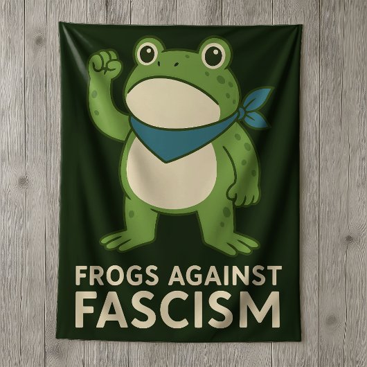 Frogs Against Fascism Portland Frog Protest シェルパブランケット