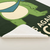 Frogs Against Fascism Portland Frog Protest シェルパブランケット (3/4)