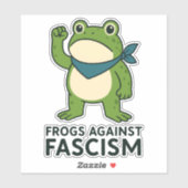 Frogs Against Fascism Portland Frog Protest シール (シート)