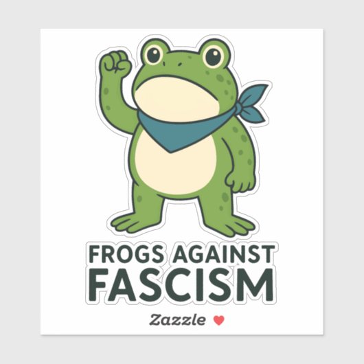 Frogs Against Fascism Portland Frog Protest シール (シート)