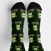 Frogs Against Fascism Portland Frog Protest ソックス (上部)