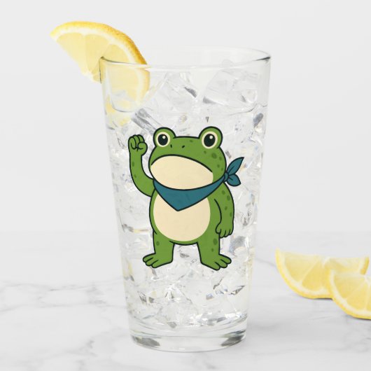 Frogs Against Fascism Portland Frog Protest タンブラーグラス (アイス正面)