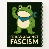 Frogs Against Fascism Portland Frog Protest ノートブック (裏面)
