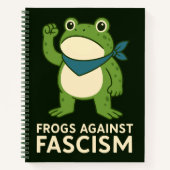 Frogs Against Fascism Portland Frog Protest ノートブック (正面)
