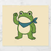 Frogs Against Fascism Portland Frog Protest ビールラベル (シングルラベル)