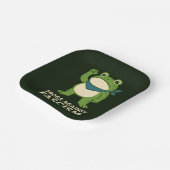 Frogs Against Fascism Portland Frog Protest ペーパープレート (傾斜あり)