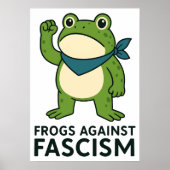 Frogs Against Fascism Portland Frog Protest ポスター (正面)