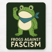 Frogs Against Fascism Portland Frog Protest マウスパッド (正面)