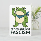 Frogs Against Fascism Portland Frog Protest 招待状 (スタンド正面)
