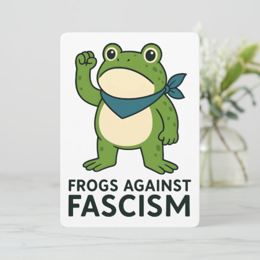 Frogs Against Fascism Portland Frog Protest 招待状 (スタンド正面)