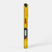 "Frogs and Sunflowers: A Playful Nature Pattern" iPhone 16ケース (右側面)