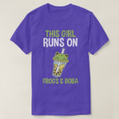 Frogs Bubble Tea 903 Tシャツ (デザイン正面)