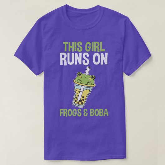 Frogs Bubble Tea 903 Tシャツ (デザイン正面)