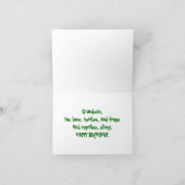 Frogs, Grandson Birthday カード (内部)