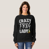Frogs Lady  Women Frog Love スウェットシャツ (正面フル)
