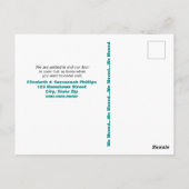 Frogs Liliesパッユーモアのあるド私たちは発表を移動 ポストカード (裏面)