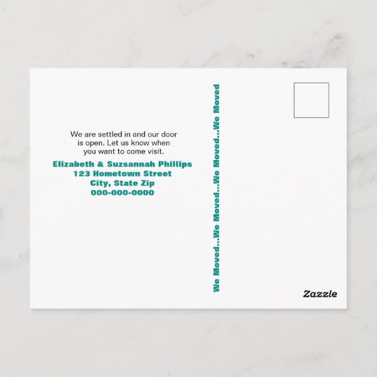 Frogs Liliesパッユーモアのあるド私たちは発表を移動 ポストカード (裏面)