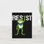 Frogs Resist - Rtland Frog Protest Funny  カード (正面)