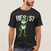 Frogs Resist - Rtland Frog Protest Funny  Tシャツ (正面)