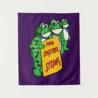 Frogs Together Strong タペストリー