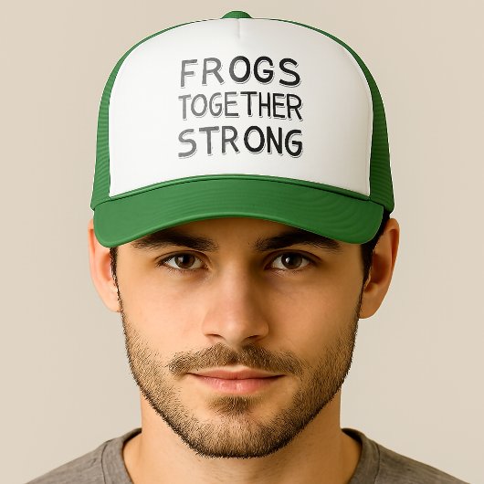 Frogs Together Strong ポートランド・カエル抗議 キャップ